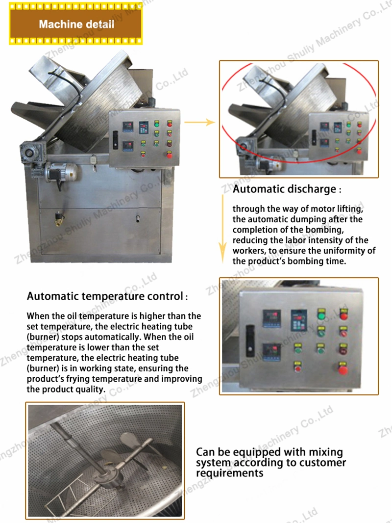 Donut Electric Chips Fryer Equipment Peanut Frying Machine