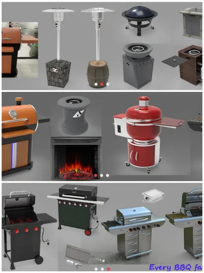 Griglia per barbecue elettrica diretta Esun Factory con griglie di cottura in ghisa ad alta temperatura per la vita all'aperto