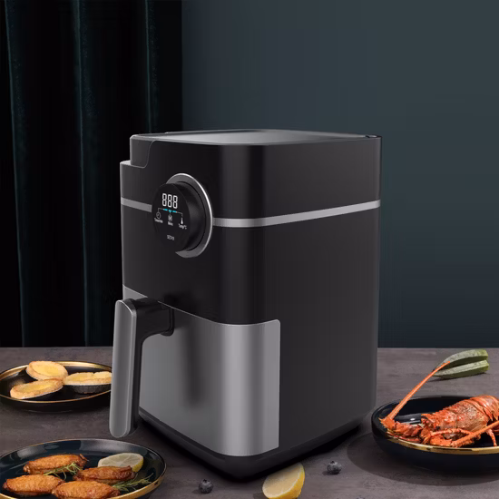 2023 Friggitrice elettrica di grande capacità da 3,5 litri di vendita calda, frittura, stufatura, friggitrice elettrica multifunzionale