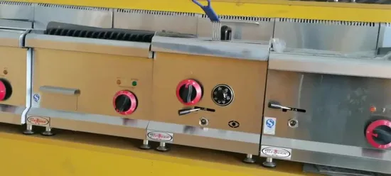 Friggitrice a gas commerciale in acciaio inossidabile per fast food per ristorante