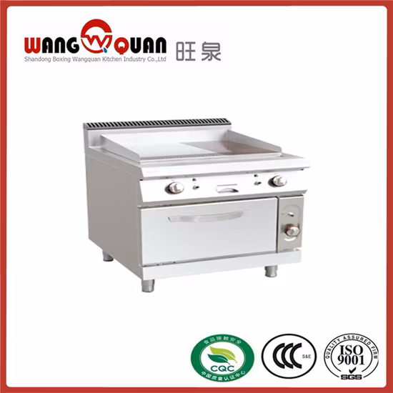 Fry Top in Ferro Elettrico con Base Scanalata e Base Mobile