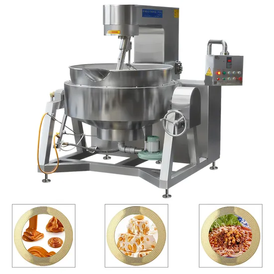 Cina Grande miscelazione automatica industriale commerciale multi planetaria inclinabile della pasta di fagioli di peperoncino del curry che fa il Wok del cuoco del ripieno vegetariano del vapore elettrico del gas