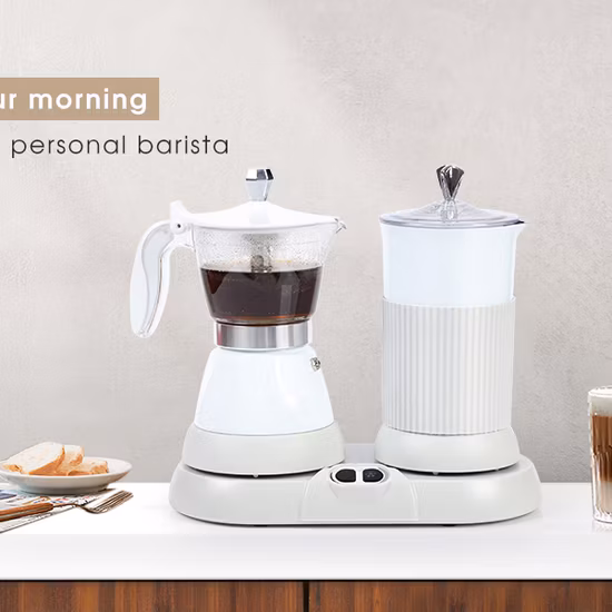 Caffettiera Espresso Elettrica Europea 3 Tazze Caffettiera Moka